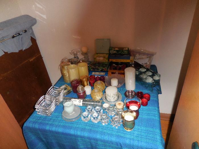 LOTS of Candles and accessories