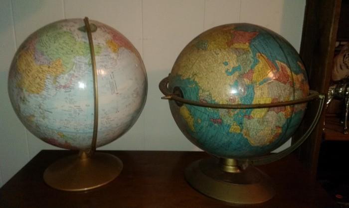Vintage World Globes