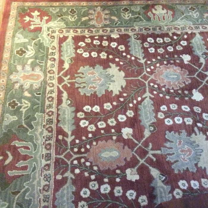 Beautiful 8x10 wool rug from Pottery Barn