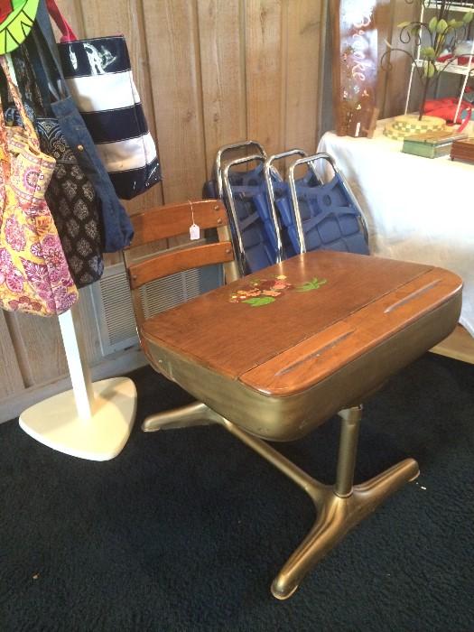                       Vintage school desk