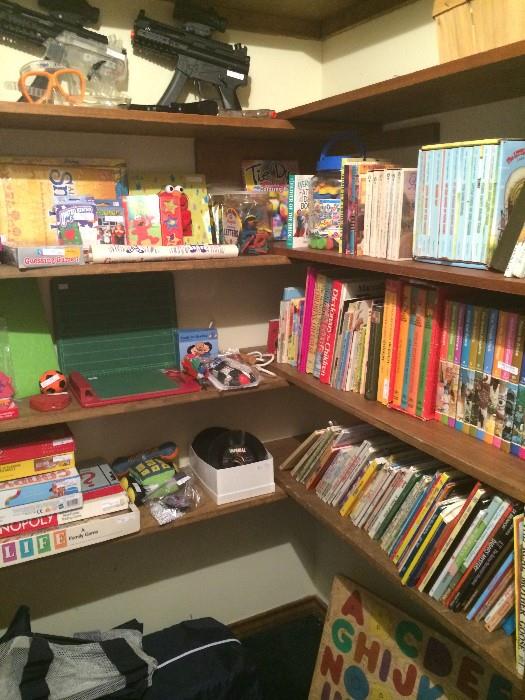    So many games, puzzles, & books or children