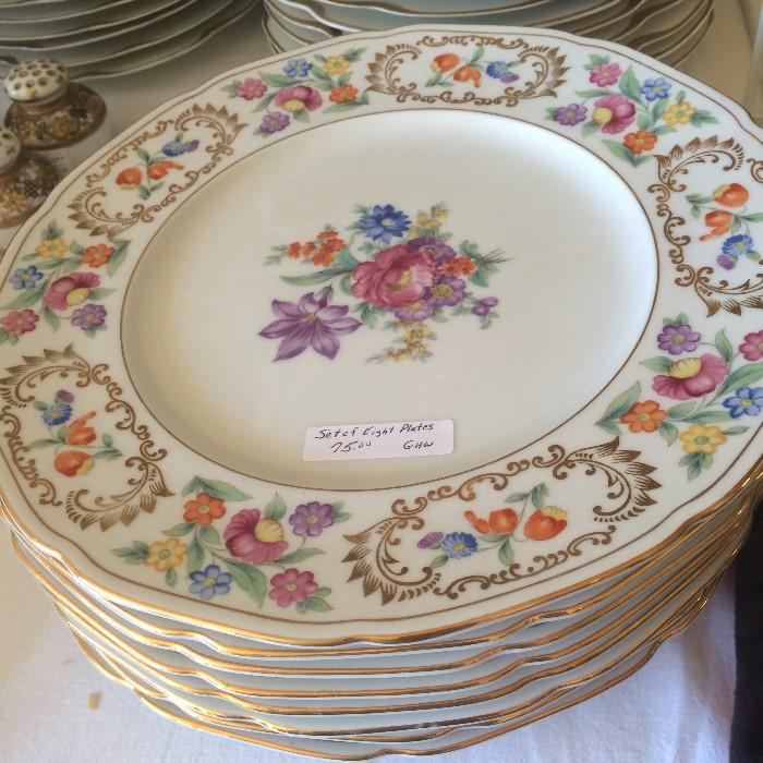                        Lovely china plates