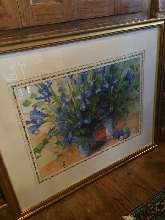                        Framed iris art