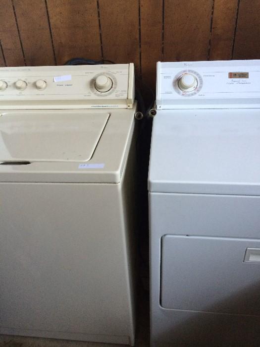              Whirlpool tan washer & white dryer