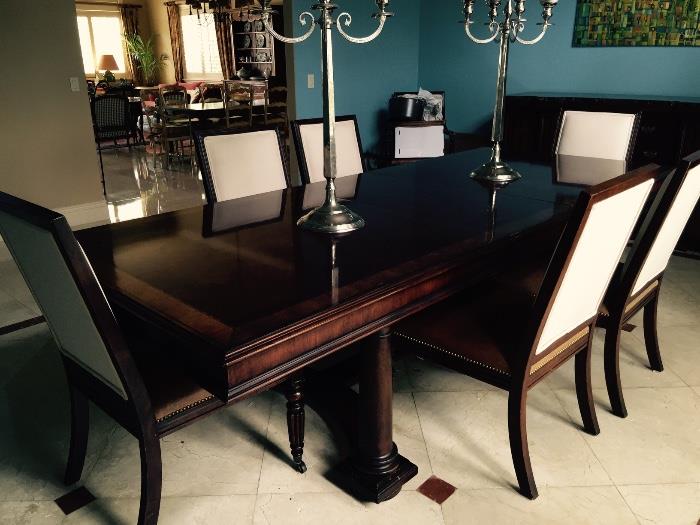 Ralph Lauren Gorgeous Dining Room Set w/6 Side Chairs & 2 Arm Chairs