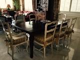 (8) Country French Chairs (2 Arm Chairs)