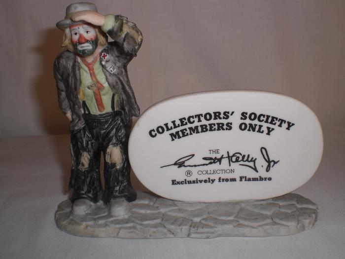 Signed Emmet Kelly Jr Collectors Society
