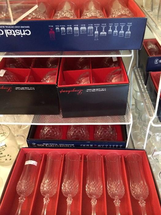 Cristal d'Arques glasses (still in the boxes)