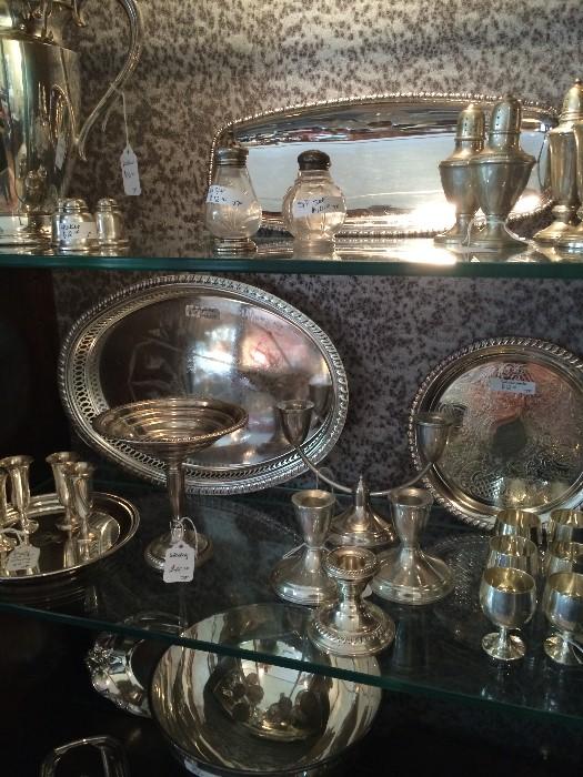   Great selection of sterling silver & silver plate items