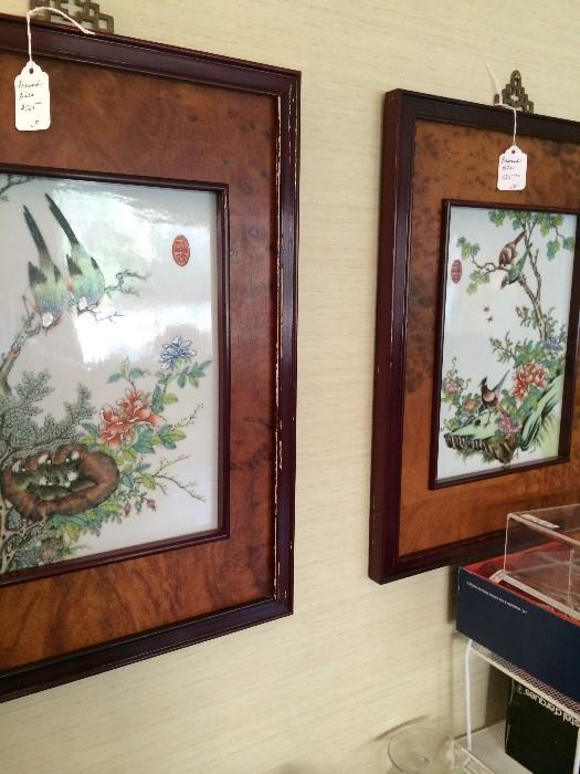                         Asian framed art
