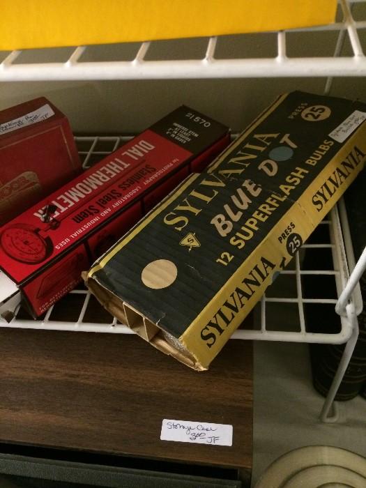 Remember the Sylvania "blue dot" flashbulbs? Say, "Cheese!"