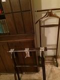                  Luggage rack; men's valet stand