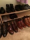                  Men's shoes; shoe shelves