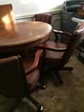               Round game table & 4 chairs