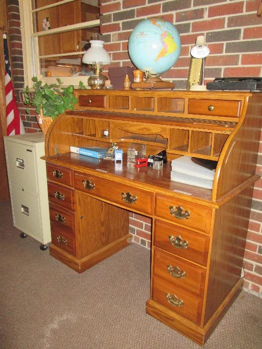 Vintage rolltop desk