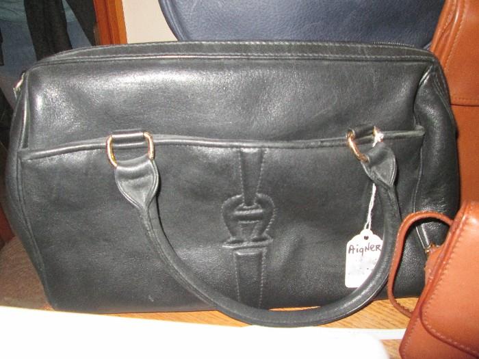 Aigner leather purse