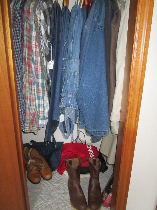 Men's clothes (including overalls) , shoes size 13