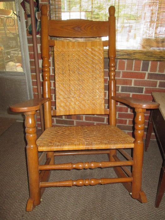Large size wood rocker (1 of a pair)