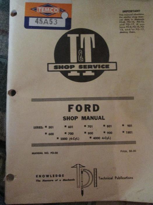 1964 Ford Tractor Shop Manual