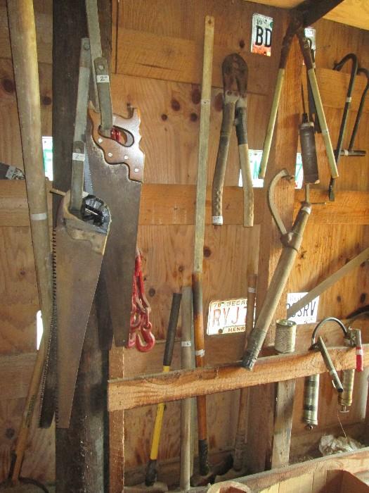 Misc. saws, hand tools
