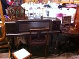Antique secretary desk and chair