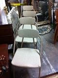 Vintage card table folding chairs