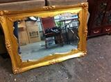 Vintage wooden framed mirror