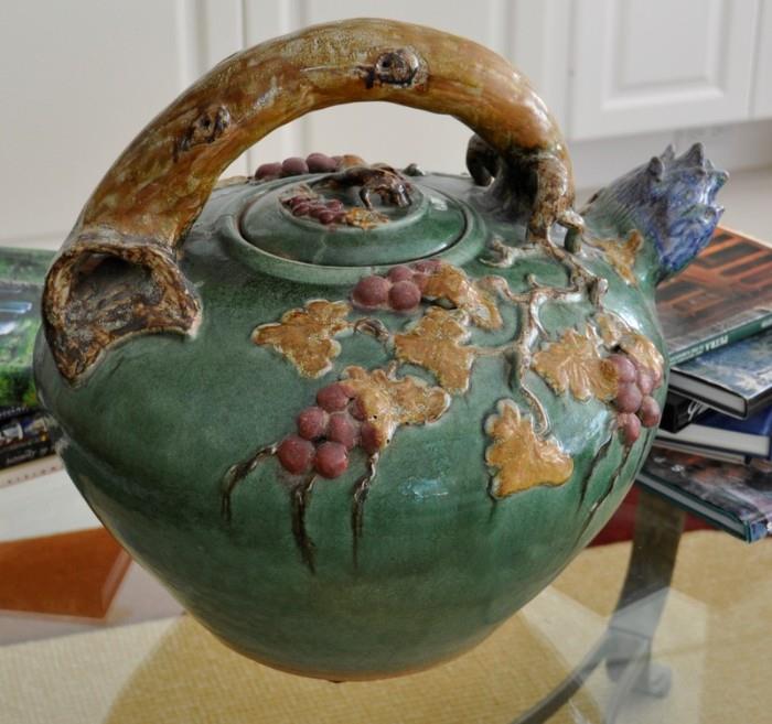 Very large, decorative teapot - Indonesia