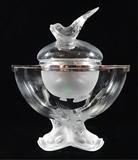 LALIQUE FRANCE CRYSTAL CAVIAR CENTERPIECE BOWL