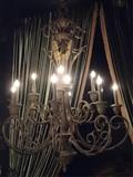 LARGE 12 LIGHT ORNATE GOLD CHANDELIER