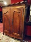 ANTIQUE FRENCH 2 DOOR CABINET, 19TH CENTURY