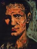 HUGE 6 FT DENNY DENT ORIGINAL PAINTING ON PAPER, BONO PORTRAIT REHEARSAL STUDY, UNFRAMED