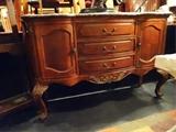 LOUIS XV STYLE SIDEBOARD WITH MARBLE TOP