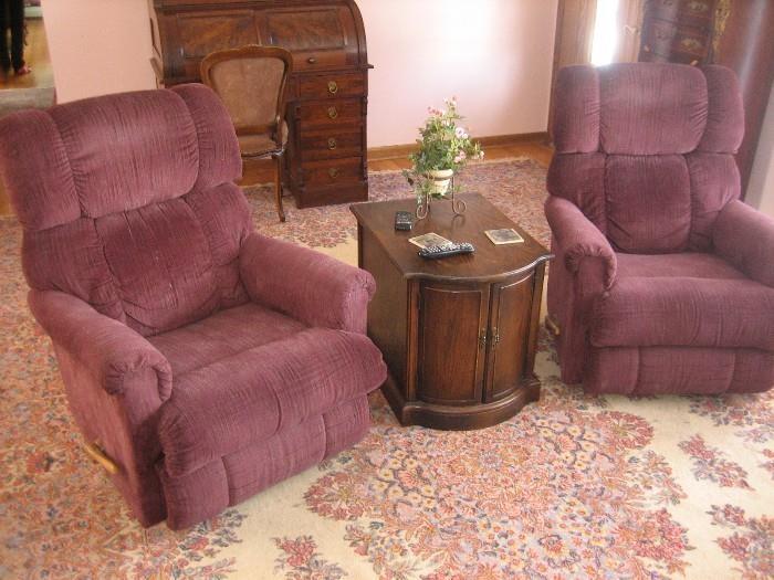 MATCHING RECLINING CHAIRS $65 EA