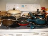 Cusinart, T-Fal pots & pans