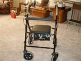 walker w/ brakes & seat