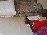 bedding, clothing
