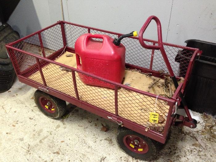 Wagon for working in the yard