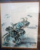 Watercolor by Takeko Cartwright, well know area artist. This painting is available for early sale for $225.