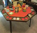 Folding leg game/poker table.