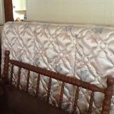 Full size Spindle Headboard & Footboard; Full Mattress Set