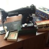 Vintage Sewing Machine in Cabinet