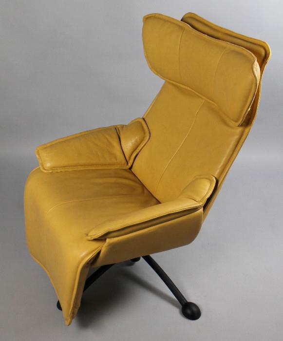 http://www.invaluable.com/auction-lot/stordal-mobler-yellow-leather-lounge-chair-1082-c-d5b4deca47 Stordal Mobler Yellow Leather Lounge Chair