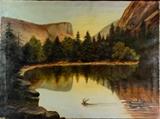 http://www.invaluable.com/auction-lot/american-school-20th-century-elk-hunting-in-yos-1097-c-70b4805945 American School Oil Painting Hunting in Yosemite