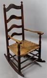 http://www.invaluable.com/auction-lot/cherrywood-and-mixed-woods-ladderback-rocking-cha-1200-c-edb480bbe9 Cherrywood Ladderback Rocking Chair