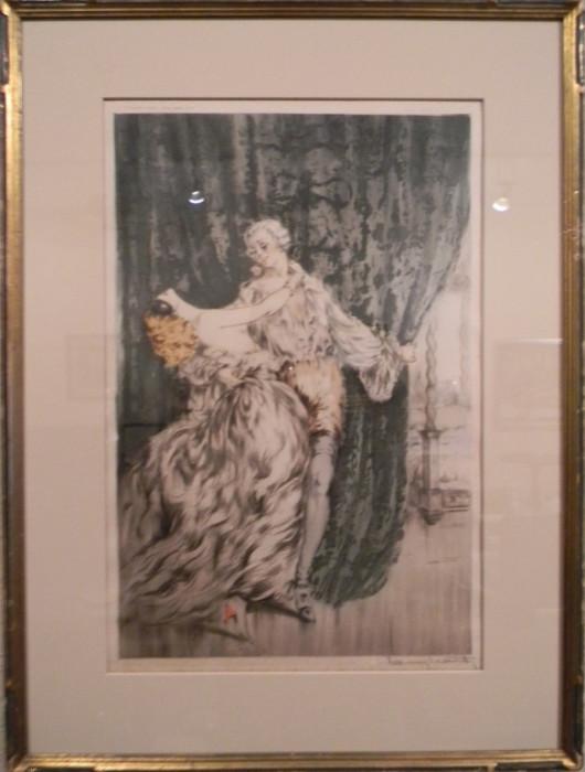 Louis Icart (1888-1950, France), hand-signed aquatint, we have two on offer, Cassanova and Don Juan
