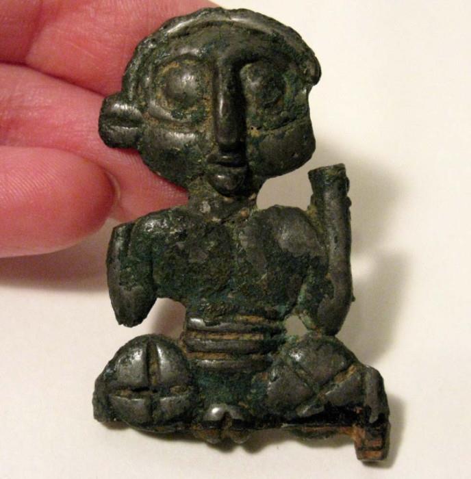 Pre-Columbian Bronze fertility fragment