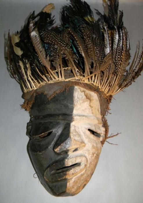 African Mbango "Danced" sickness mask