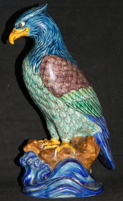 Chinese Shiwan Ceramic Bird of Prey