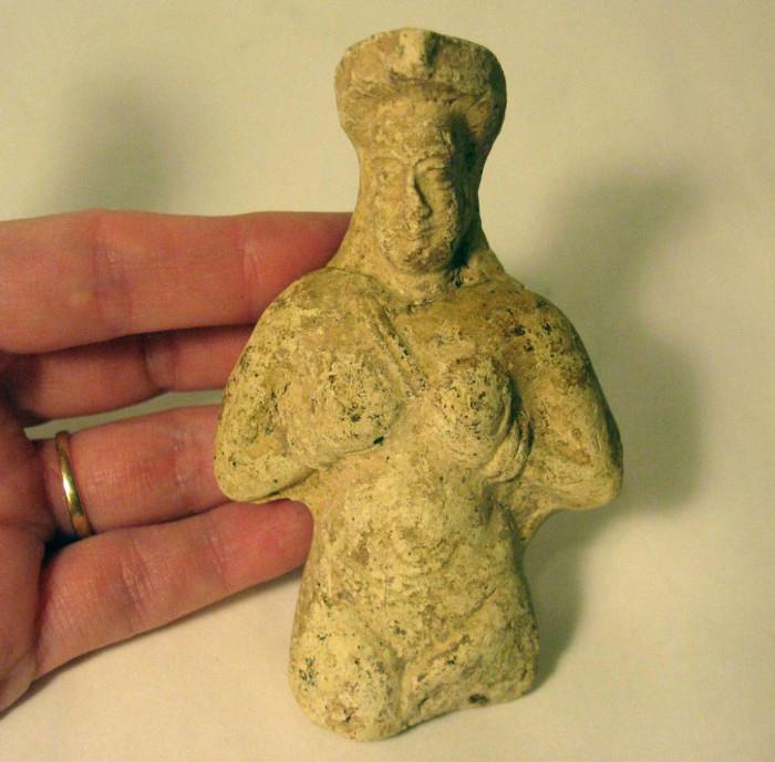  Phoenician Ceramic fertility goddess, c. 600 - 300 B.C.E